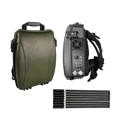 1.5KM-2KM Backpack Drone Jammer Dải tần số 860MHz-930MHz