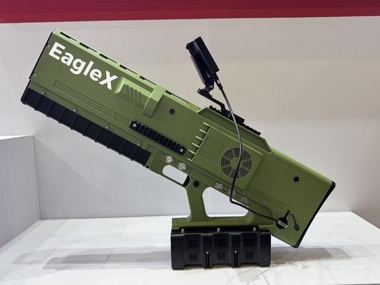 3KM-5KM máy dò máy bay không người lái cầm tay 900MHz 1.5GHz 2.4GHz 5.8GHz Jammer Gun All In One