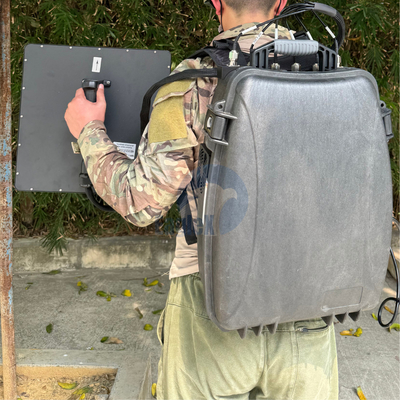 900M 2.4G 5.8G Drone Jammer Ba lô chống UAV FPV Manpack Jammer