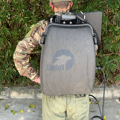 4 kênh Backpack Drone Jammer 2.4GHz 5.8GHz GPS Jammer chống drone UAV FPV