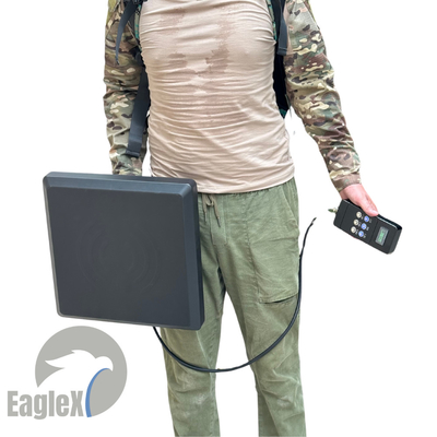 6 băng tần chống FPV Drone Jammer 433M 900M 1.2G 1.5G 2.4G 5.8G UAV Signal GPS Backpack Amplifier
