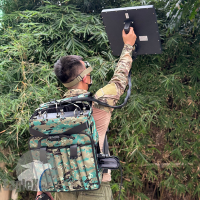 Bộ đệm ngụy trang Drone Jammer 2KM ~ 2.5KM Anti Drone Jammer Signal Blocker