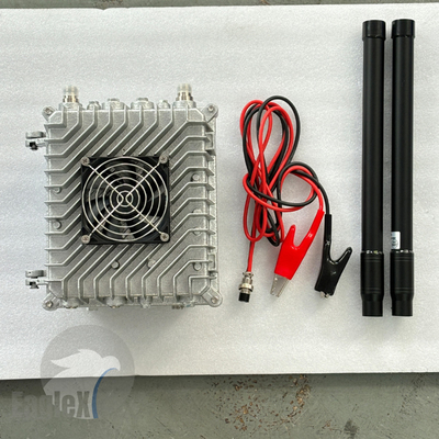 60W 2.4GHz 900MHz 30-50W FPV Drone Jammer GPS 2 kênh Hệ thống cầm tay chống máy bay không người lái được gắn trên xe