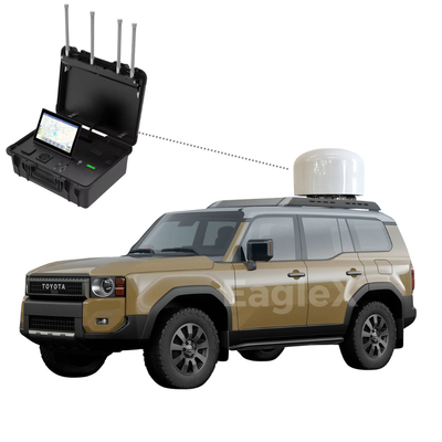 Jeep UAV Jammer Xe 3000m Phòng chống máy bay không người lái FPV 8000M Chiếc xe phát hiện gắn Jammer