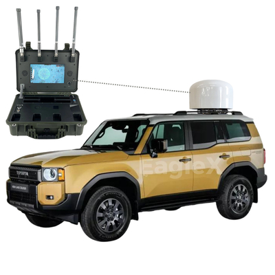 Cảnh sát SUV Drone Jammer Quân đội 8000M Chiếc xe gắn Jammer cho tuần tra biên giới