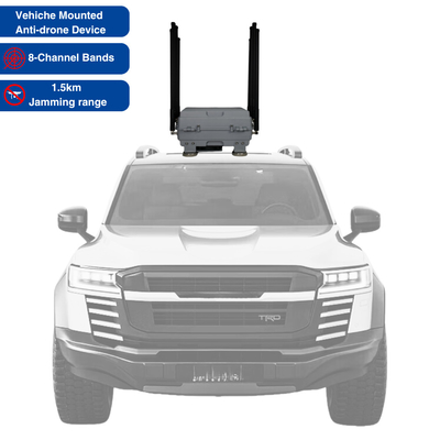 Hộp nhiễu chống máy bay không người lái từ tính gắn trên xe 8 kênh cho FPV Drone Jamming