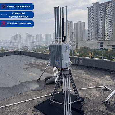 Máy bay không người lái FPV GPS, BeiDou, GLONASS Galileo Thiết bị giả mạo cho sân bay, nhà tù, an ninh biên giới, an ninh nhà máy điện