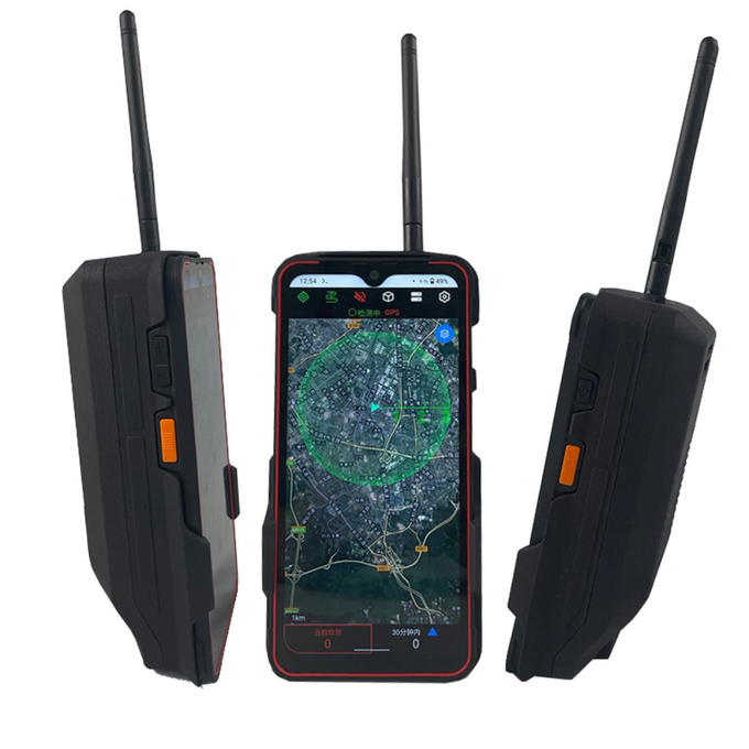 Máy phát hiện Drone di động màn hình 6 inch 2.4GHz 5.8GHz Drone signal scrambler 0