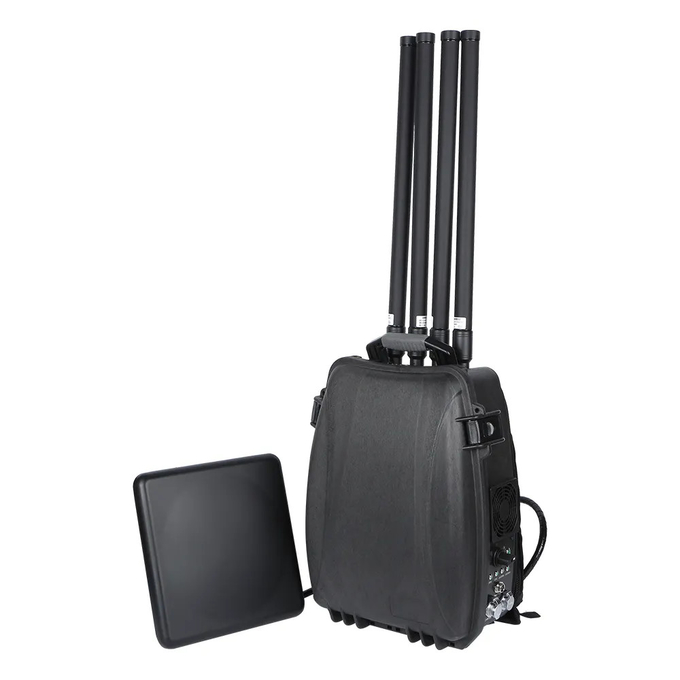 Ba lô Drone Frequency Blocker 900M GPS 2.4G 5.8G Cấm tín hiệu quân sự 0