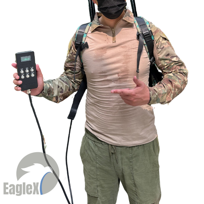 Bộ đệm ngụy trang Drone Jammer 2KM ~ 2.5KM Anti Drone Jammer Signal Blocker 0