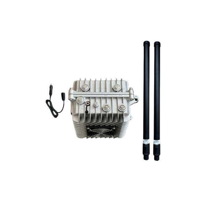 60W 2.4GHz 900MHz 30-50W FPV Drone Jammer GPS 2 kênh Hệ thống cầm tay chống máy bay không người lái được gắn trên xe 0