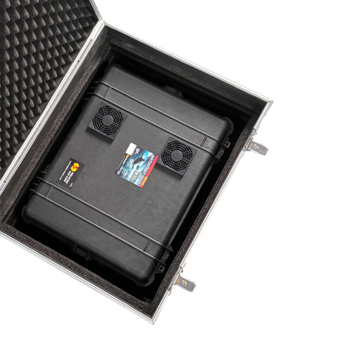 8 kênh 3KM Trolley Style Drone Jammer 1.2GHz 1.4GHz 1.5GHz 2.4GHz 5.2GHz 5.8GHz 0