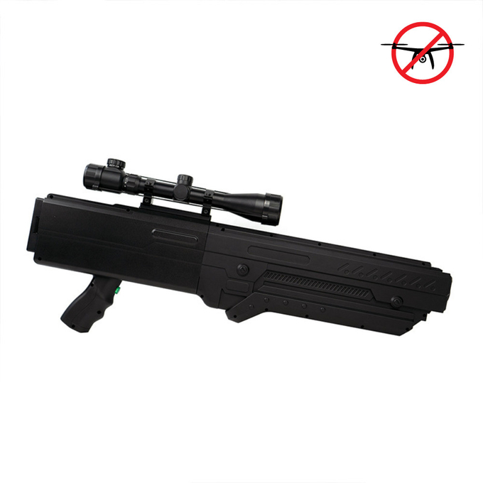 Đánh nhiễu 8-Frequency 2000M Anti FPV Drone Gun 433MHz -5.8G Đánh nhiễu máy bay không người lái cầm tay 1