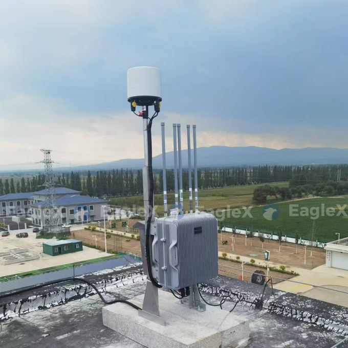 3/5/10KM Drone Jammer Fixed Outdoor Fpv Jamming Detection All In One với hệ thống điều khiển lệnh drone 0
