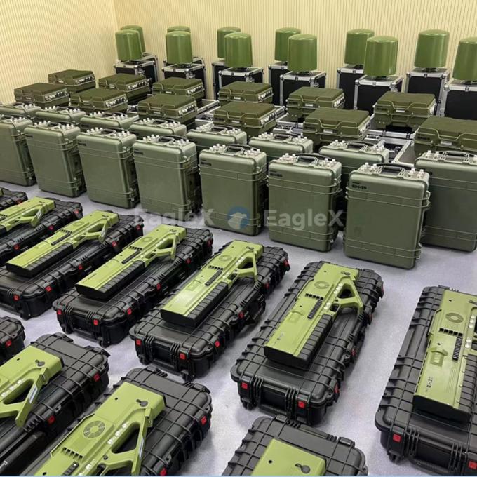 3KM Drone Jammer Với 5KM Detection Detector 900MHz 1.5GHz 2.4GHz 5.8GHz Jammer Gun Tất cả trong một 2