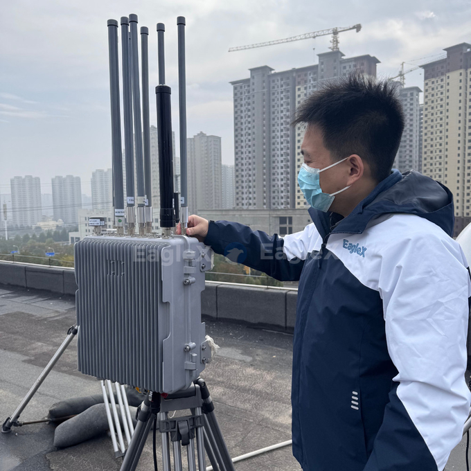 1-3KM chống máy bay không người lái phòng thủ máy bay không người lái với GPS L1 giả mạo cho sân bay nhà tù an ninh biên giới và giải pháp an ninh nhà máy điện 0